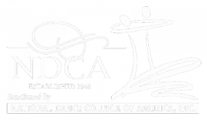 national dance council america logo white